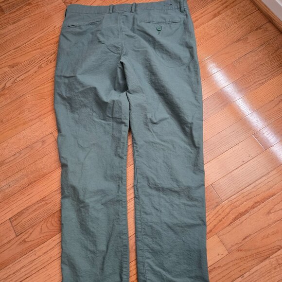 Mens J Crew Factory Green/Blue Sutton Chinos Size 32x30 - Picture 6 of 7